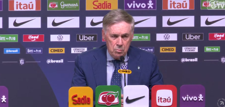 Carlo Ancelotti, treinador da Seleção Brasileira