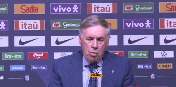Carlo Ancelotti, treinador da Seleção Brasileira