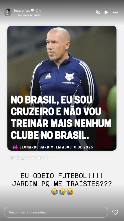 A manifestação de Bia Arantes sobre o acerto entre Leonardo Jardim e Flamengo