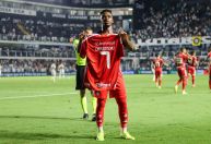 Carbonero reage a gol da vitória do Internacional contra o Santos