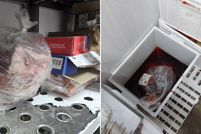 Carne estraga foi retirada de circulação Carne estraga foi retirada de circulação