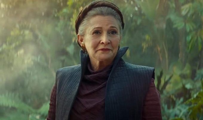 Carrie Fisher como a Princesa Leia Organa em 'Star Wars: Episódio IX'