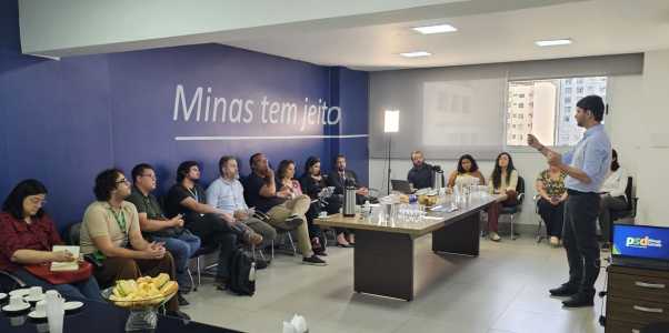Cássio Soares recebeu jornalistas na sede do PSD em Minas Gerais