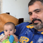 Juliano Cazarré registra momento carinhoso ao lado do filho: “tô podre”
