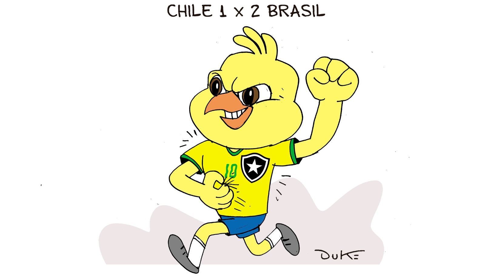 Charge do Duke: a vitória da Seleção Brasileira em noite de botafoguenses