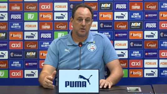 Rogério Ceni durante entrevista coletiva após clássico Ba-Vi