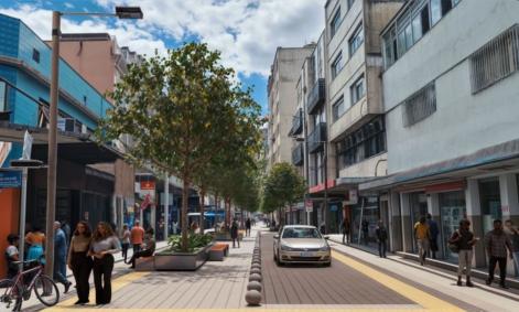Centro Histórico - calçadão da Rua Batista de Oliveira Arte Divulgação PJF.jpg