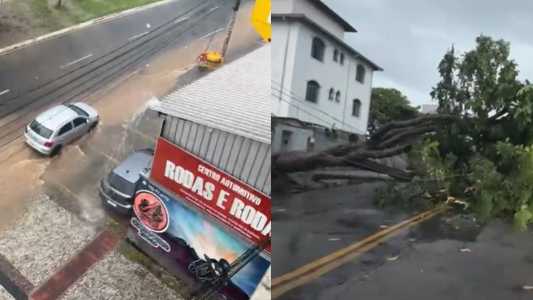 Chuva causou transtornos também em Betim, na Grande BH