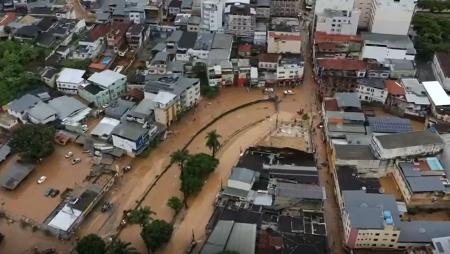 Chuva em Ubá elevou o nível do rio em 8 metros
