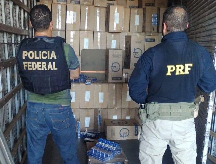 Carga com 125 mil maços de cigarros contrabandeados é apreendida em Valadares