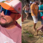 Comício político termina em pancadaria entre candidatos e apoiadores; veja vídeo