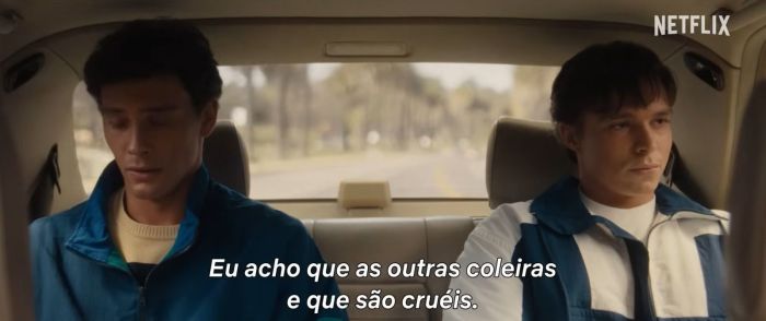 Cooper Koch em cena de 'Monstros: Irmãos Menendez: Assassinos dos Pais'.