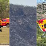 Corpos dos tripulantes mortos em queda de helicóptero são resgatados e encaminhados a BH