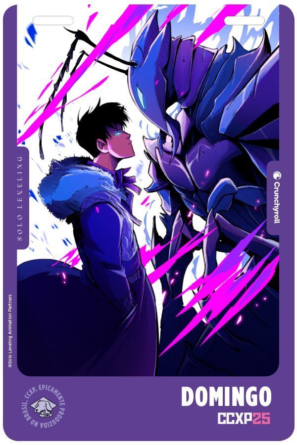CCXP25 terá credenciais com artes de animes da Crunchyroll; veja