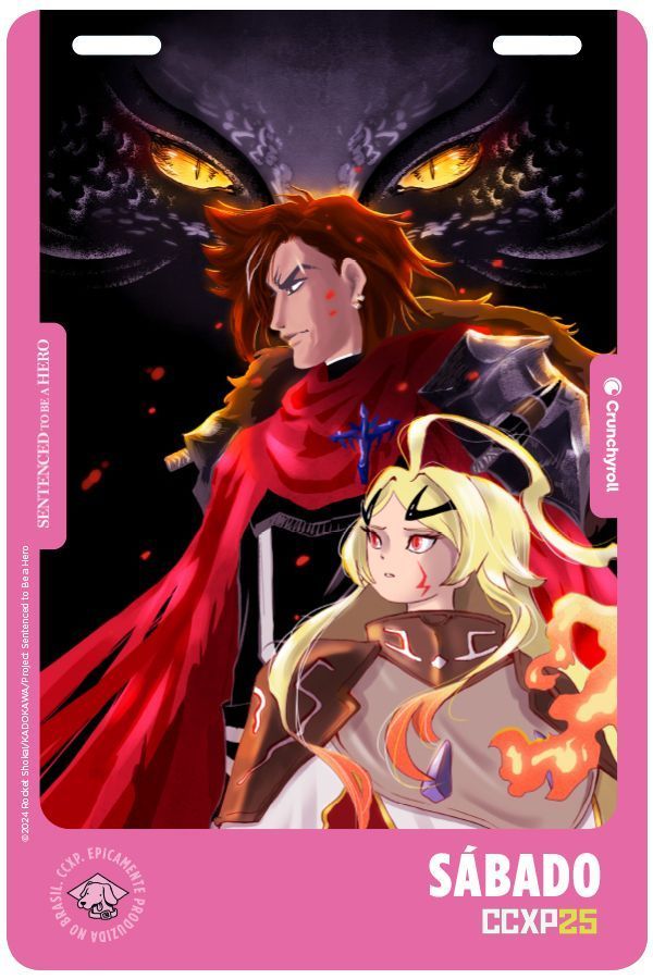 CCXP25 terá credenciais com artes de animes da Crunchyroll; veja