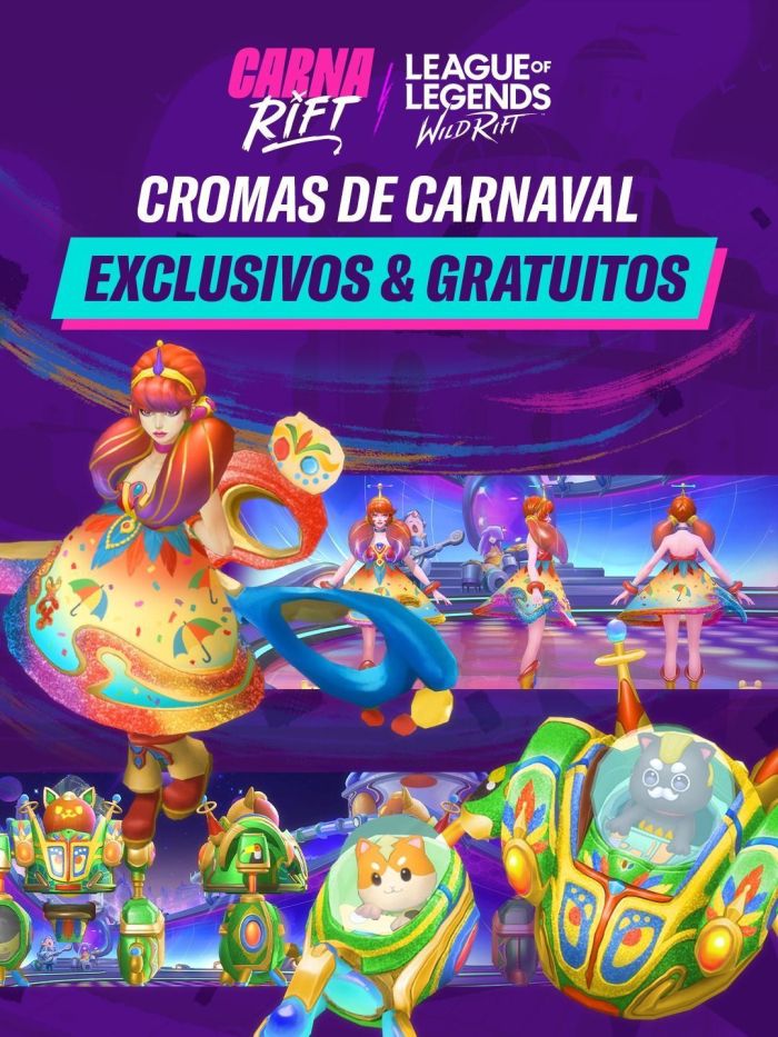 Cromas da Gwen e do Blitzcrank já estão disponíveis