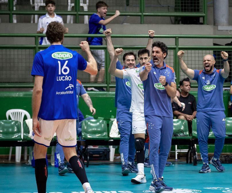 Sada Cruzeiro vence jogo difícil contra Suzano Vôlei pela Superliga de Vôlei