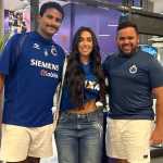 Trio de ex-BBBs prestigia Cruzeiro em classificação na Copa Sul-Americana