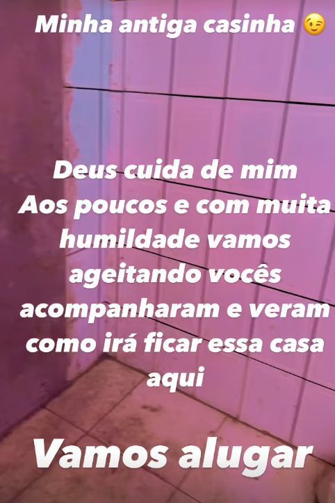 Davi escreveu que deseja alugar antigas casas