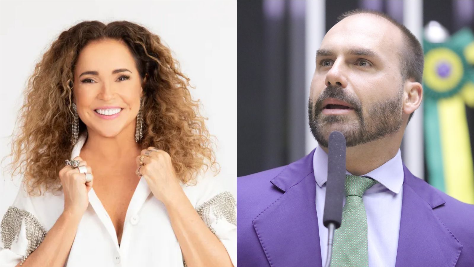 Daniela Mercury questiona demora de Nunes Marques, do STF, em ação contra Eduardo Bolsonaro