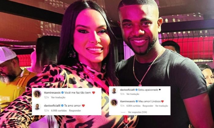 Davi e Tamires Assis trocam declarações nas redes sociais