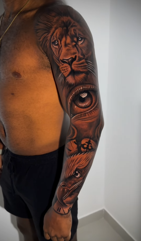 Davi fecha braço com tatuagens Davi fecha braço com tatuagens