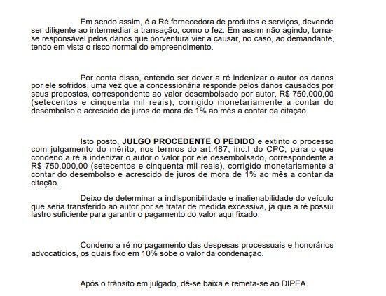 Decisão da Justiça do Rio de Janeiro sobre o caso.