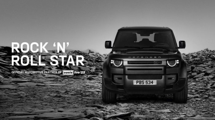 Defender 130 usado pelo Oasis na turnê