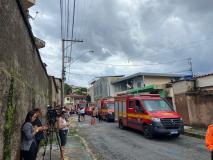 Desabamento no bairro Paraíso