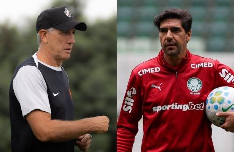 Renato Portaluppi e Abel Ferreira duelam em Vasco x Palmeiras