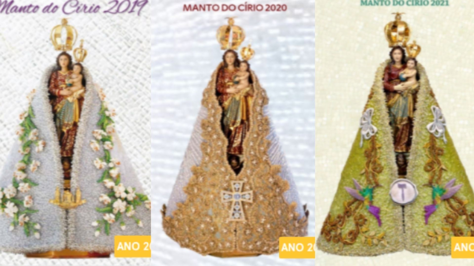 Círio 2024: manto da imagem peregrina de Nossa Senhora de Nazaré será revelado nesta quarta (10)