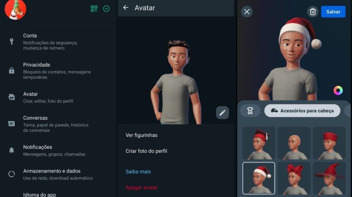 O avatar é algo que pode ser personalizado para o Natal