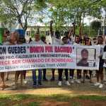 Família de policial penal morto em bar faz manifestação no Dia da Consciência Negra