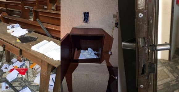 Imagens mostram materiais depredados em igreja de Sorocaba, no interior paulista