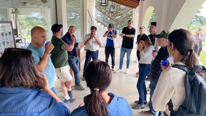 Degustação na Estância das Oliveiras