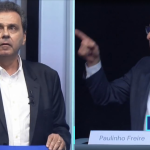 Candidatos a prefeitura de Natal, Paulinho Freire e Carlos Eduardo, trocam ofensas e interrompem debate