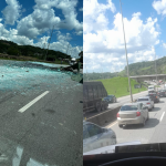 Interdição na BR-O40 causa congestionamento na altura de Barbacena