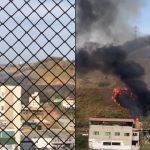 Incêndio atinge Parque Municipal Cássia Eller, no bairro Castelo, na tarde deste domingo (29)