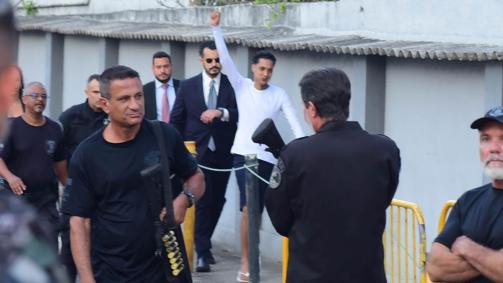 Veja fotos da saída de Oruam
