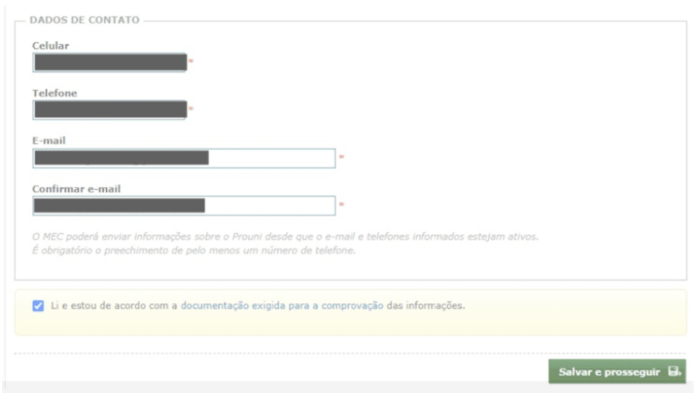 Inscrição Prouni 2024