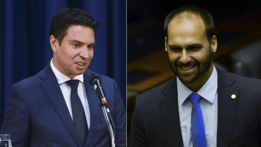Hugo Motta cassa deputados Eduardo Bolsonaro e Ramagem em decisão da Mesa Diretora