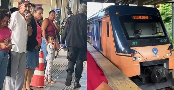Usuários relatam transtorno com obras na estação Santa Tereza