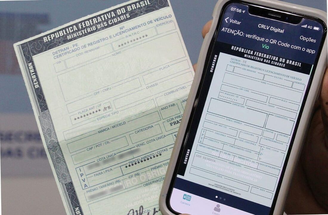 Proprietários de veículos com placas terminadas em 4, 5 e 6 devem apresentar CRLV atualizado