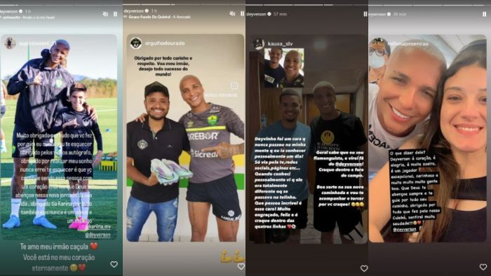 Deyverson com os reposts em tom de despedida do Cuiabá