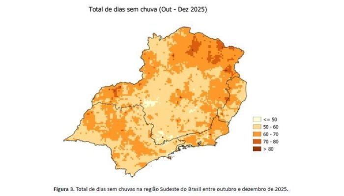 Dias sem chuva no Sudeste