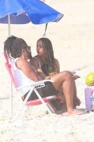 Os dois se encontraram na Barra da Tijuca