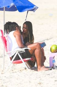 Os dois se encontraram na Barra da Tijuca