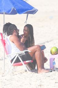 Os dois se encontraram na Barra da Tijuca