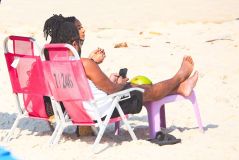 Os dois se encontraram na Barra da Tijuca