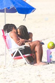 Os dois se encontraram na Barra da Tijuca